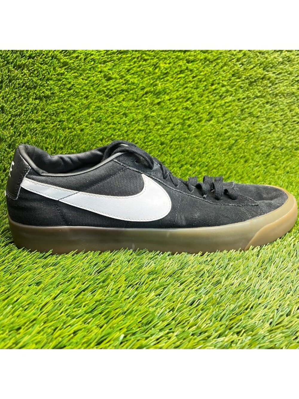 Nike SB Zoom Blazer Low Mens Size 14 Black White Athletic Skate Shoes Sneakers